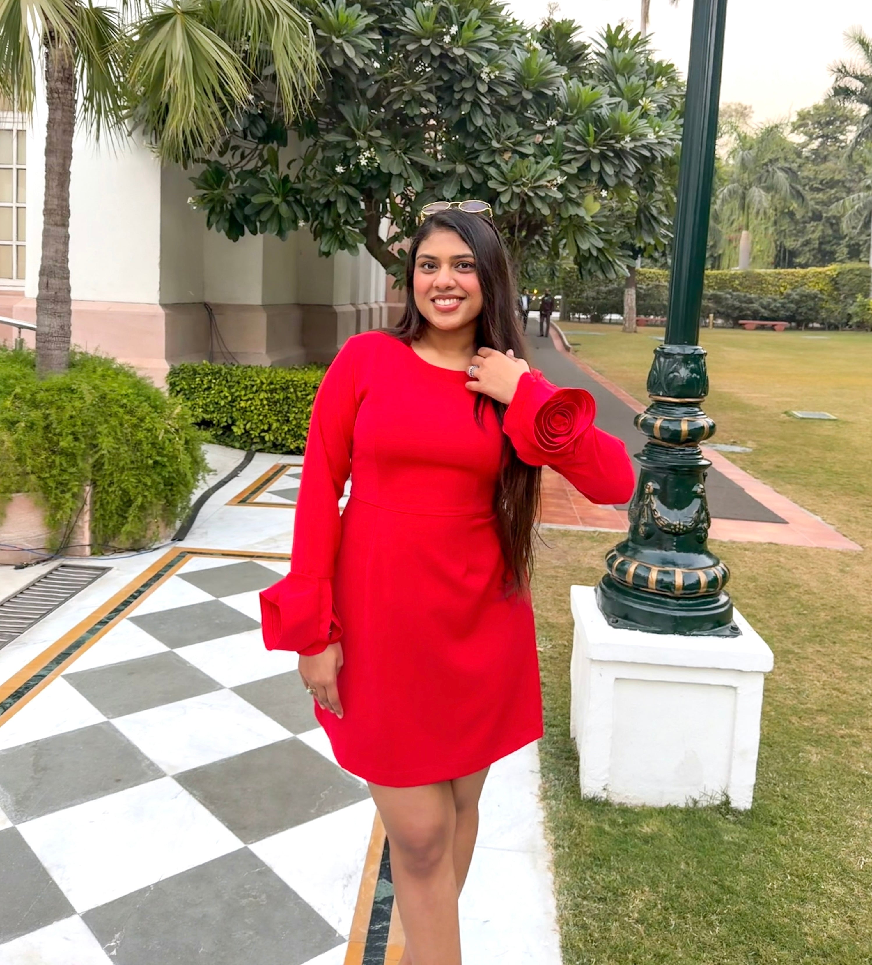 SCARLET BLOOM DRESS