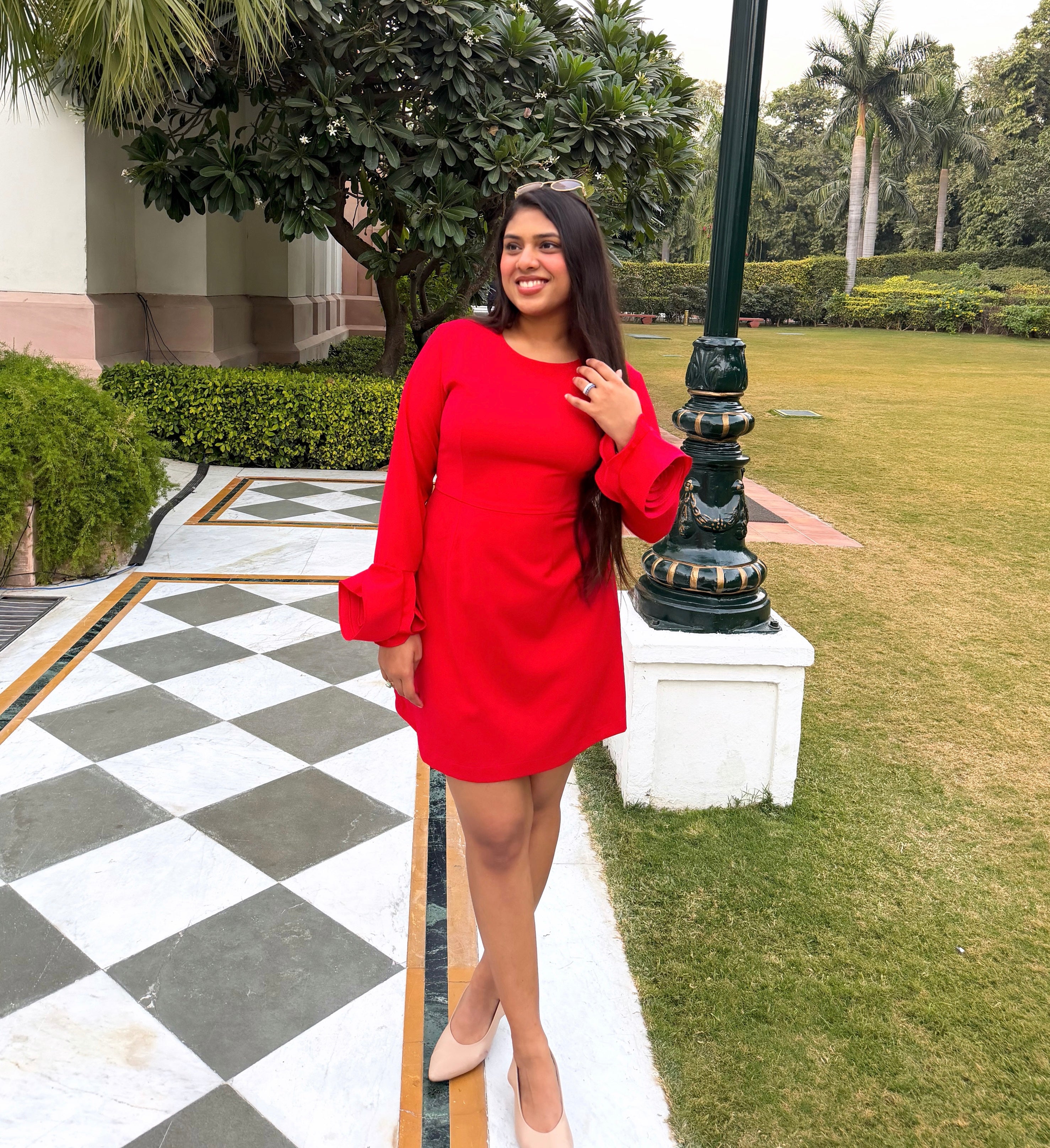 SCARLET BLOOM DRESS