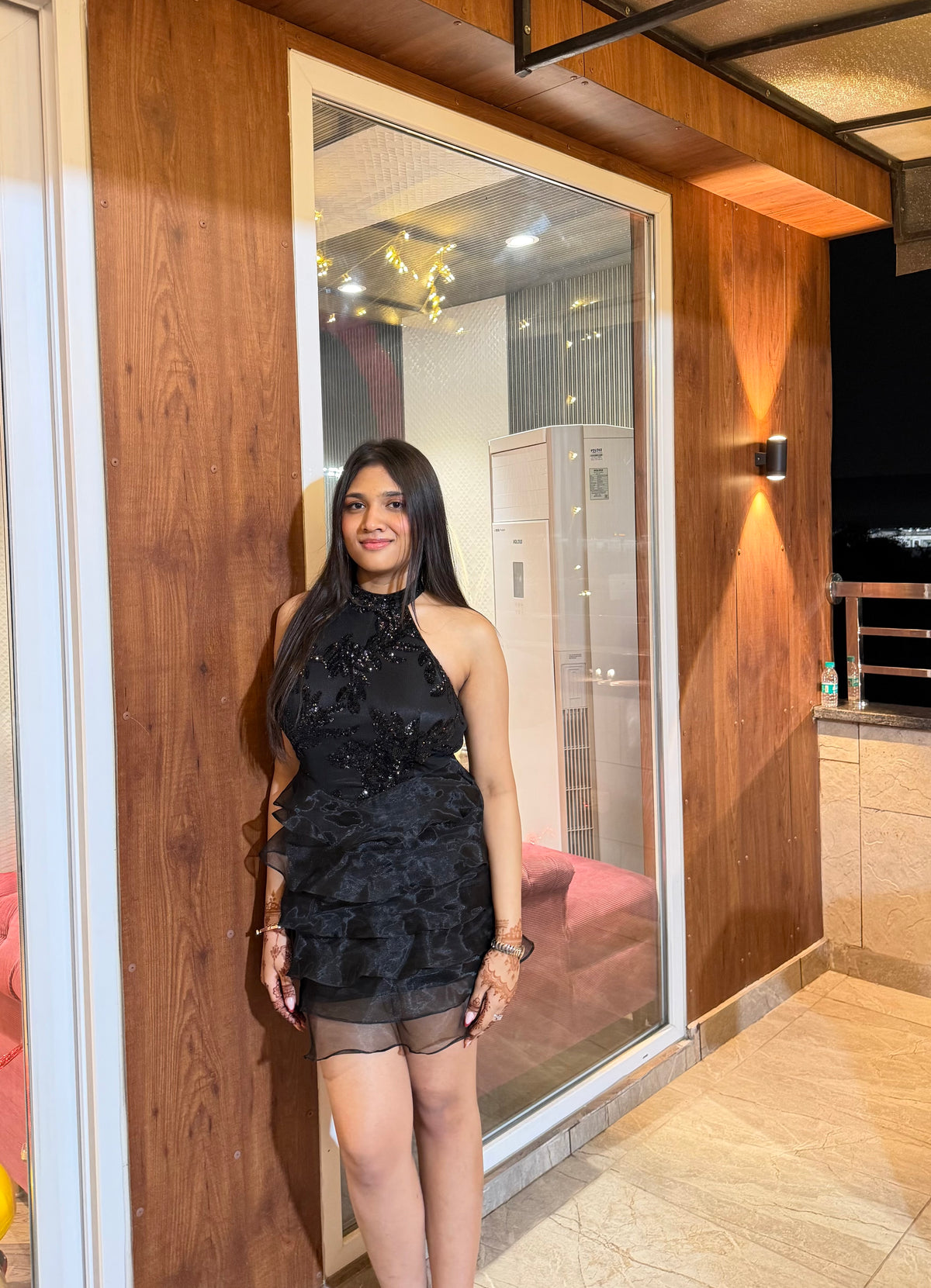 BLACK SHORT DRESS